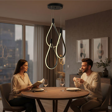 Candelabru LED Trend Negru, 72W, 5760lm, 3000K-6500K