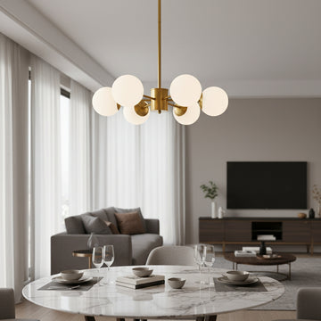 Lustră Astra Auriu, 6xE27, 60W, 600x680mm