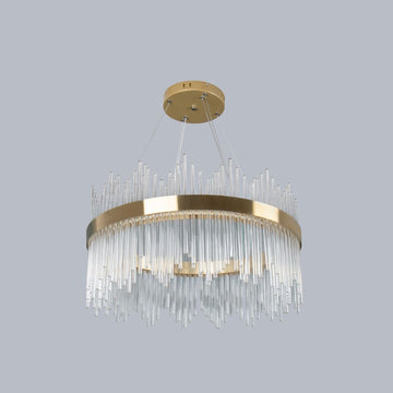 Lustră LED Pavo, 80W, 5600lm, 2700K-6500K, 600x1200mm, Cu Telecomandă