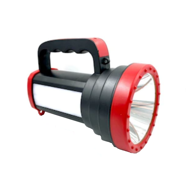 Lanterna TD-3900 cu LED 300 W, Acumulator Integrat, Negru/Rosu