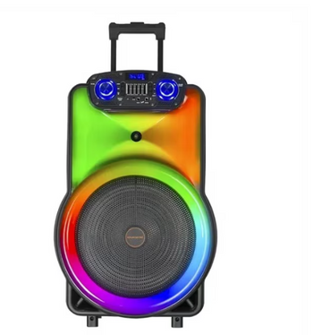 Boxa portabila Audio Kolav 1502, Functie Bluetooth, SD Card, USB, 300w, Jocuri de lumini, Control Volum/Bass/Treble, Negru
