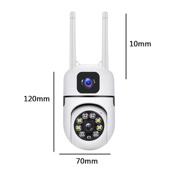 Set 2x Camera Supraveghere video, conexiune 4G, 4MP 1080P HD, intelligent tracking, PTZ, WIFI, Lan, Rotire, Alarma miscare, Interior – Exterior, Pentru Camera Video de Supraveghere si Auto, Telefon, Aparat Foto, HUB, Console, ALB.