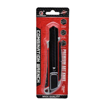 Cutter Profesional din Aluminiu 18mm cu Lamă Neagră – Unelte de Tăiere Precise pentru Birou, Ateliere sau Lucrări de Crafting