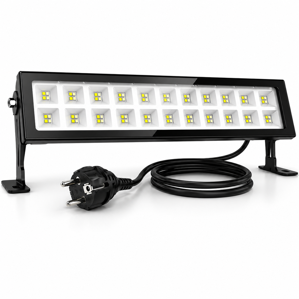 Proiector LED 36W cu Lumină Rece, Rezistent la Apă pentru Interior și Exterior – Lumină Neagră pentru Grădină, Terasă sau Spații Comerciale