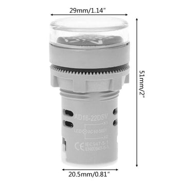 Voltmetru Digital Verde  250V/AC 20-500V