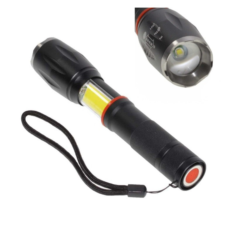 Lanterna T6 cu Zoom + Cob - Frize