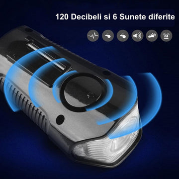 Lanterna Multifuncțională pentru Bicicletă cu Moduri de Iluminare Reglabile – Accesoriu Esențial pentru Siguranța Nocturnă