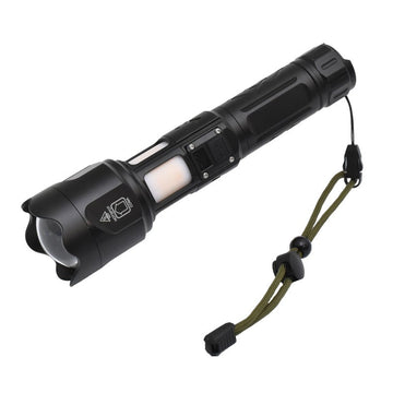 Lanterna Profesională SY-2305 cu 7 Moduri de Lumină și Afișaj LED – Ideală pentru Camping, Drumeții și Activități Exterioare