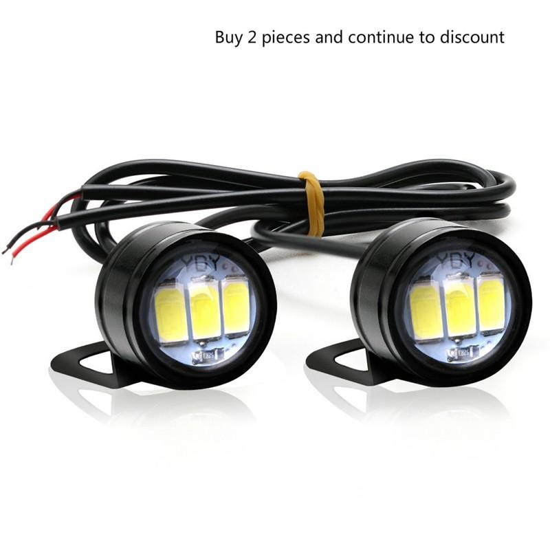 Led Auto 23mm cu Suport / 12V - 9W / ALB, 2 Buc/Set - Frize