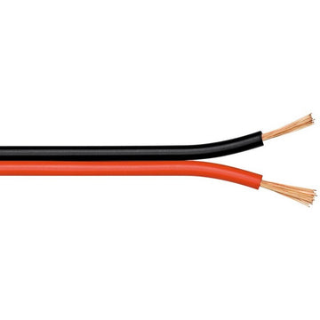Cablu Difuzor Bifilar 2 x 0,35mm Roșu-Negru - 100m/Rol pentru Instalatii Audio, Home Theater și Sisteme de Sonorizare