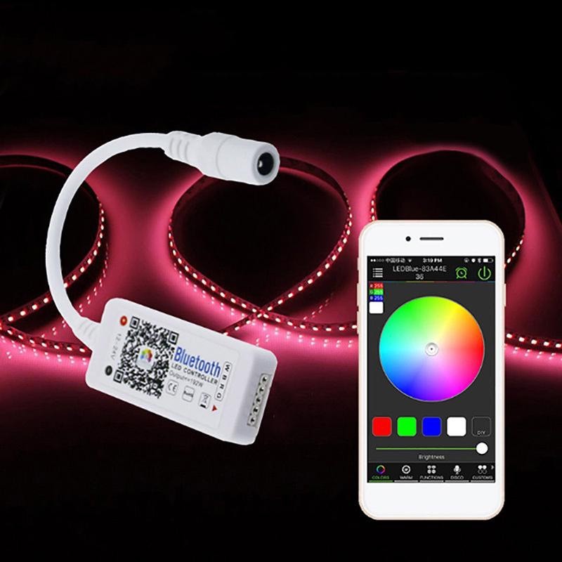 Mini Controler RGBW Led cu Bluetooth, 5-24V/4A - Frize