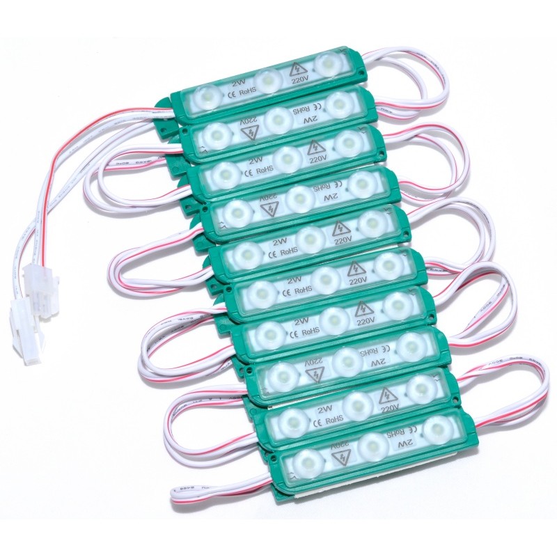 Modul Grup Verde 3 LED x 2W, 20buc/set. 220V - Frize
