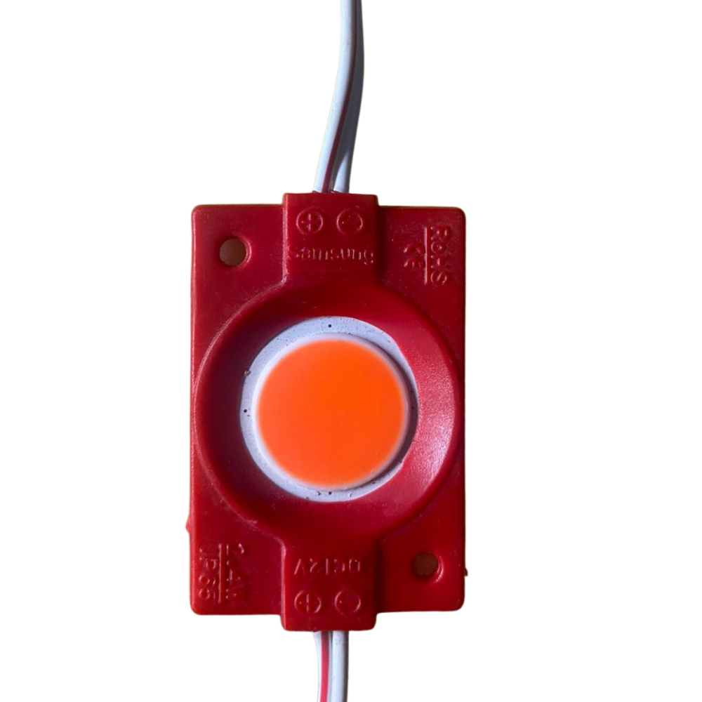 RED COB LED modul 9 LED 2,4W/200lm/IP65/12V