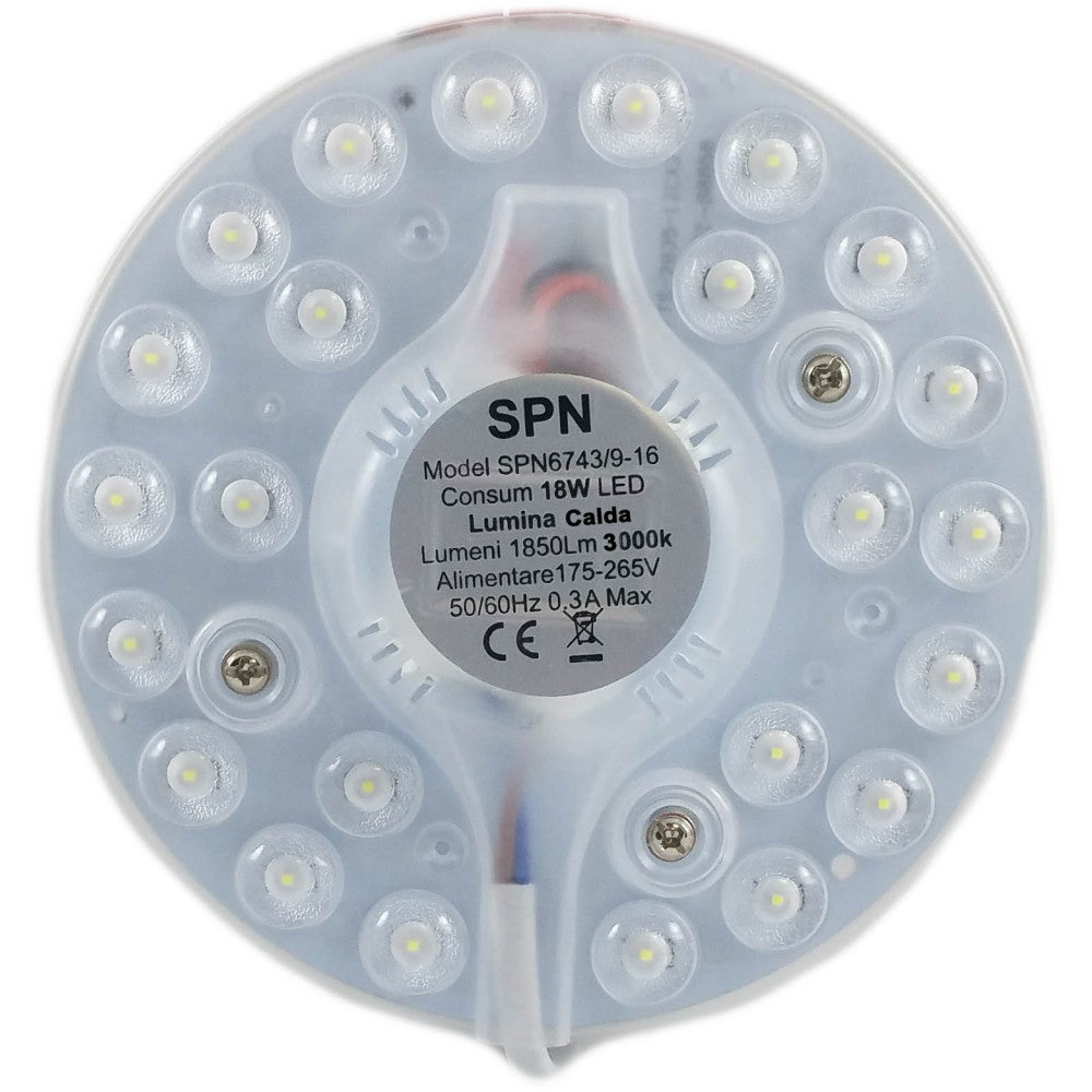 Led modul Fi128 alkalmazáshoz, 18W=160W, 3000K, meleg fény