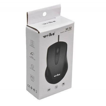Mouse Optic 3D cu Fir M-32 – Mouse Profesional cu Sensibilitate de 1600 DPI pentru Birou și Gaming