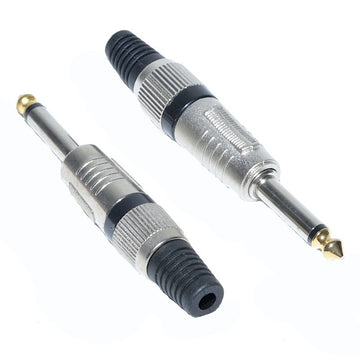 Mufa Jack 6,3mm Mono Tata Aurie cu Negru – Conector Audio pentru Instrumente Muzicale și Echipamente Profesionale