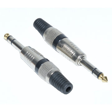 Mufă JACK 6,3mm Stereo Tata cu Inel Negru – Conector Audio pentru Studiouri și Echipamente Profesionale
