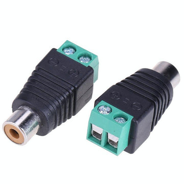 Mufă RCA Mama cu Rigletă – Conector Audio Video pentru Sistem Audio și Televizoare