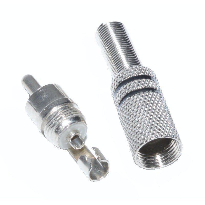 Mufa RCA Metal Tata Negru - Frize