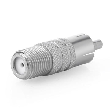 Mufă RCA Tata la F Mama – Conector Audio Video pentru Îmbinări în Sistemele de Sunet și Video
