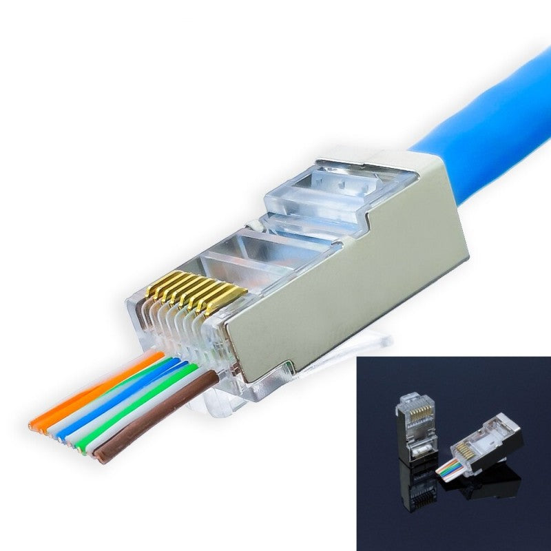 Mufa UTP Plastic CAT6E + CUT 100b/set - Frize