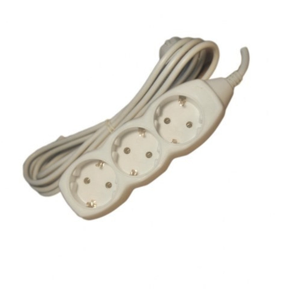 Prelungitor Electric 7m cu 3 Prize din Cupru – Cablu de Alimentare pentru Birou, Acasă sau Utilizare Industrială