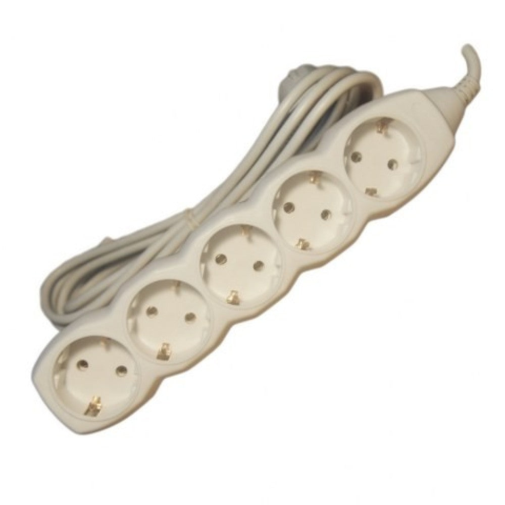 Prelungitor Electric 3M cu 5 Prize din Cupru – Cablu de Alimentare pentru Birou, Acasă sau Utilizare Industrială