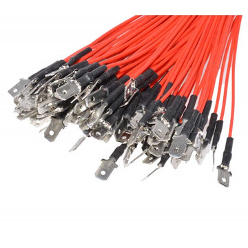 Elektromos papucs, 6,3 mm-es apa dróttal 100db/szett
