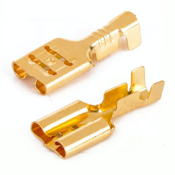Anya elektromos sárgaréz papucs 6,3mm, 100db/szett