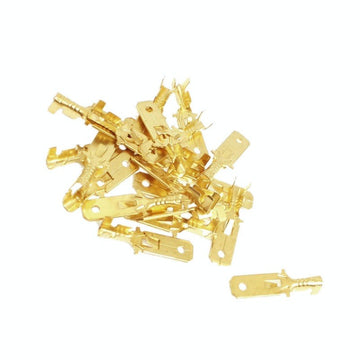 Tata Sárgaréz elektromos papucs 6,3mm, 100db/szett
