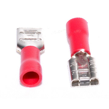 Piros Mama elektromos papucs 6,3mm, 100db/szett