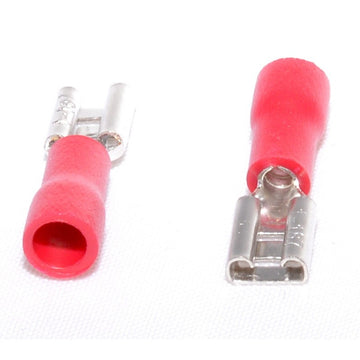 Piros Mama elektromos papucs 4,8mm, 100db/szett