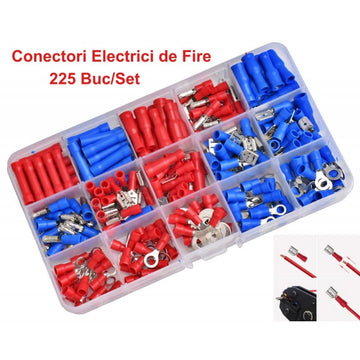 Set 225 Buc Papuci Conectori Electrici pentru Fire – Conectare Rapidă și Sigură în Instalații Electrice