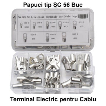 SC típusú elektromos papucs teljesítmény 56 db / szett