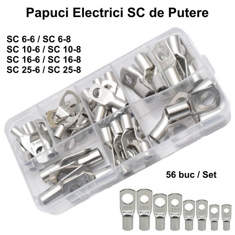 Papuci Electrici tip SC de Putere 56 buc / Set