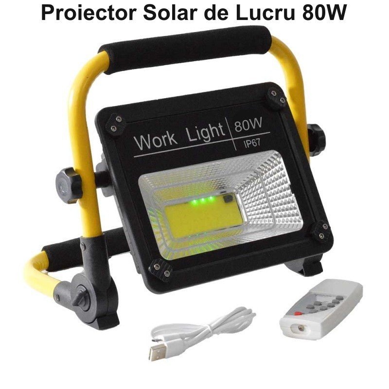 Napelem projektor 80W - IP67 támogatással / W743