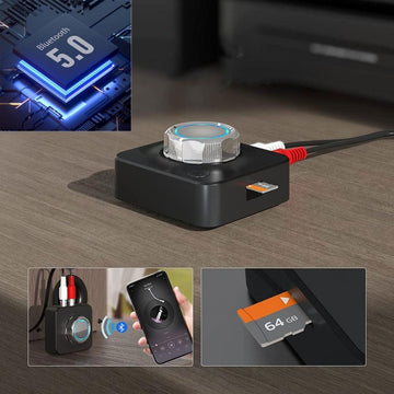 3D sztereó vezeték nélküli Bluetooth 5.0 audio vevő