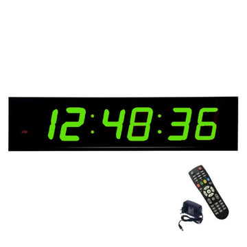 Ceas Digital Mare de Masa si de Perete 70cm, Lumina Led Verde, Alarma, Cronometru, Telecomanda, Temporizator, Perfect Pentru Sali de Sport