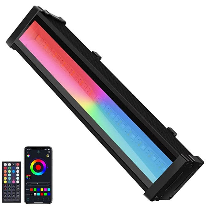Intelligens RGBCW LED projektor, Alkalmazás, Beltéri/Kültéri, Vízálló, Vezérlés telefonról interneten keresztül, Zene szinkronizálás, Távirányító, Fény programozási mód, 30 W, Fekete