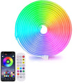 Intelligens RGBIC Neon Led Strip készlet, WI-FI, kültéri/beltéri, vízállóság, vezérlés telefonról interneten keresztül, zeneszinkronizálás, távirányító, 3M