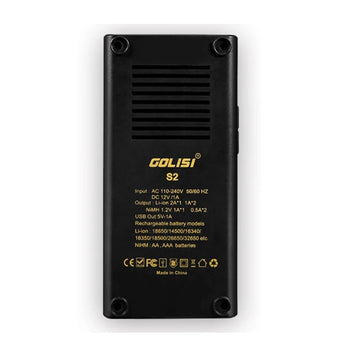Incarcator Inteligent Pentru 2 Acumulatori, Ecran Mare Lcd, Incarcare Rapida, Afisare Voltaj si Amperaj, Compatibil cu 18350, 18650, 26650, 20700, 21700, AAA, AA, Ni-cd, Ni-md, Negru