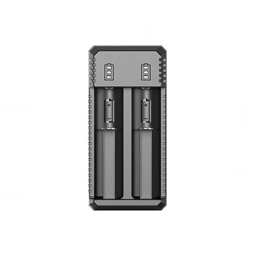 Incarcator Pentru 2 Acumulatori Li-ion Ni-MH Ni-Cd Afisaj Baterie, Compatibil cu 26650 22650 18650 18490 18350 17500 14500 10440 16350 CR123