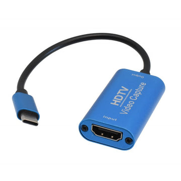 Placă Video de Captură HDMI Tipe-C pentru HDTV – Dispozitiv Albastru pentru Streaming și Înregistrare Video