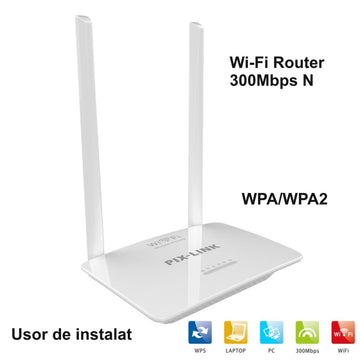 Vezeték nélküli N 300Mbps Pix-Link LV-WR07 router