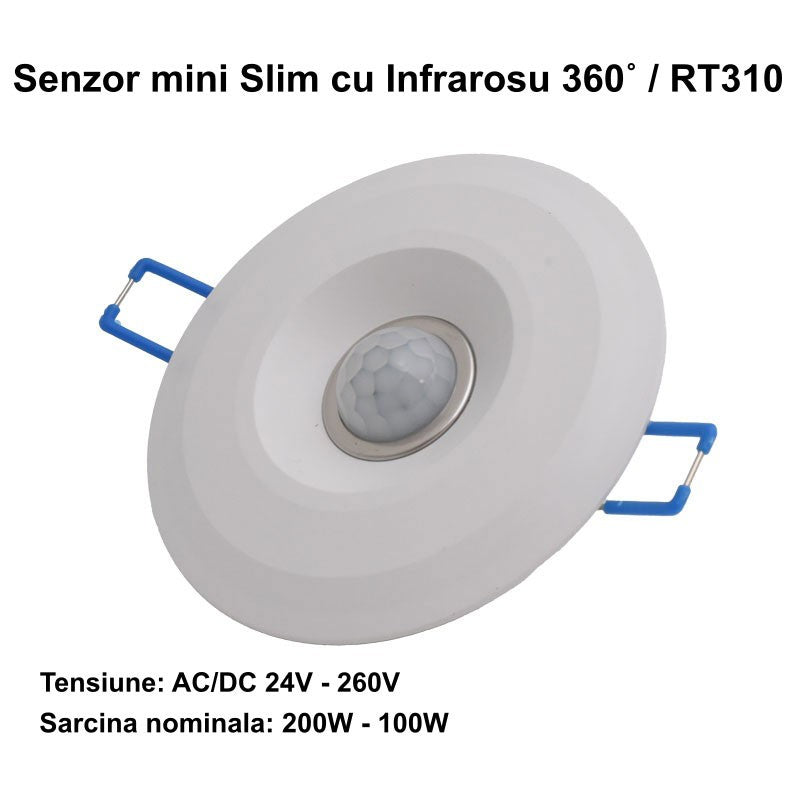 Senzor de Miscare 360˚ mini Slim cu Infrarosu / RT310