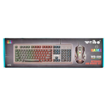 Set Gaming Tastatură și Mouse cu LED-uri RGB – Conectare USB, Accesorii pentru Gaming, Ergonomice și Performante