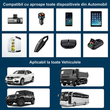 Autós szivargyújtó osztó 2 aljzat / 2 USB + 1 Type C / M7