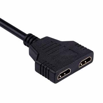 Splitter HDMI 2 IN 1 de 30cm – Distribuitor Video pentru Conectare la Telefoane, Laptopuri și Televizoare