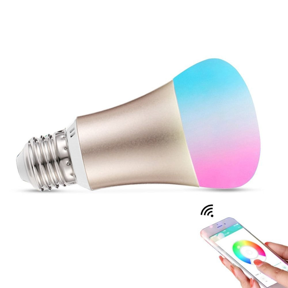 Led Smart Wi-Fi izzó E27, 5W, Rgb+6400K, hideg fény, 850Lm