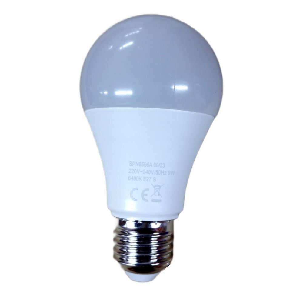LED izzó mozgásérzékelővel, 9W=75W, 750Lm, 6400K, hideg fény, A60 modell